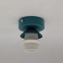 LUMICOM - TUZZI Plafonnier, 1xE27, max 42W, métal, bleu méditerranéen, D.50cm