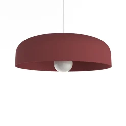 LUMICOM - TUZZI Suspension, 1xE27, max 42W, métal, rouge cowhide, D.40cm