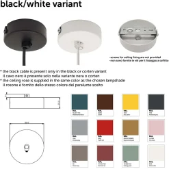 LUMICOM - TUZZI Suspension, 1xE27, max 42W, métal, anthracite, D.40cm