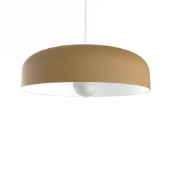 LUMICOM - TUZZI Suspension, 1xE27, max 42W, métal, anodic gold/blanc, D.40cm