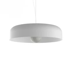 LUMICOM - TUZZI Suspension, 1xE27, max 42W, métal, blanc mat, D.50cm