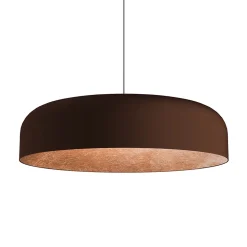 LUMICOM - TUZZI Suspension, 1xE27, max 42W, métal, marron corten/feuille cuivre, D.40cm