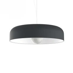 LUMICOM - TUZZI Suspension, 1xE27, max 42W, métal, anthracite/blanc, D.50cm