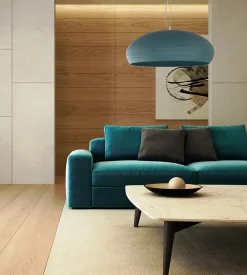 LUMICOM - UFO Sospensione, 1xE27, max 42W, metallo, tortora lucido, D.60cm