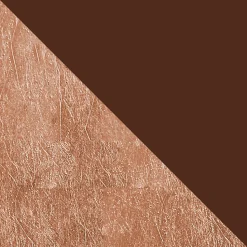 LUMICOM - VENICE Plafonnier, 1xE27, max 42W, métal, marron corten/feuille cuivre, D.40cm