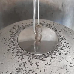 LUMICOM - VENICE Suspension, 1xE27, max 42W, métal, béton/feuille d'or, D.60cm