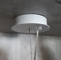 LUMICOM - VENICE Suspension, 1xE27, max 42W, métal, béton/feuille d'or, D.60cm