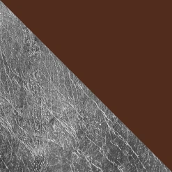 LUMICOM - VERA Sospensione, 1xE27, max 42W, metallo, marrone corten/foglia argento, D.25cm