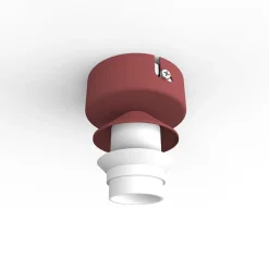 LUMICOM - WINDOW Plafonnier, 1xE27, max 42W, métal, cowhide red, D.40cm