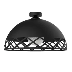 LUMICOM - WINDOW Plafonnier, 1xE27, max 42W, métal, matt black, D.60cm
