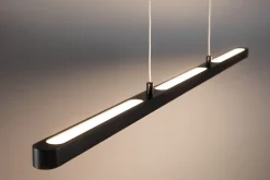 Luminaire en suspension LED Smart Home Zigbee 3.0 Lento Tunable White 2100lm 41,5W Noir mat gradable