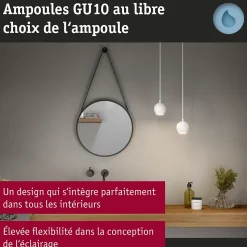 Luminaire en suspension LED Shima GU10 max. 10W Blanc dépoli