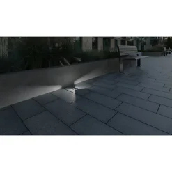 Luminaire encastrable sol LED IP66 IK09 Acier Gris 100mm 1W Kanlux ROGER