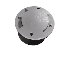 Luminaire encastrable sol LED IP66 IK09 Acier Gris 100mm 1W Kanlux ROGER