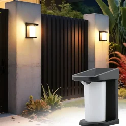 Luminaire Mural Solaire Extérieur Lumière Solaire De Jardin 3000k Blanc Chaud Lampe