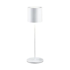 Luminaire rechargeable Tuni IP44 gradable 2700K Blanc dépoli