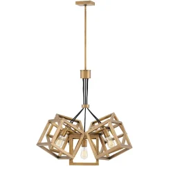Luminaire suspendu Ensemble 5 lumières - Bronze brossé