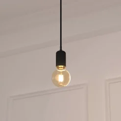 Luminaire Suspension en Métal Noir D 5 cm