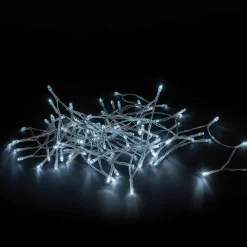 Lumineuse interieur à batterie, guirlande lumineuse Noël 100 LED, couleur blanc