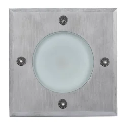 Lumière au sol Flax LED intégrée 500lm IP65 et IP67 GoodHome carré chrome