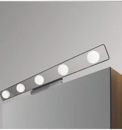 Lumières de miroir de maquillage hollywoodienne avec lumière froide (5700K), lumières de vanité faciles à installer (60 cm)
