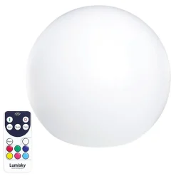 LUMISKY Sphere Led sans fil telecommandable 30 cm - Multicolore