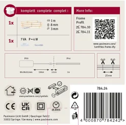 LumiTiles Strip LED Full-Line COB Slim 1m IP44 3W 230lm/m 280 LEDs/m 2700K 7VA