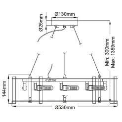 Lustre Crystal Skye 8 lumières