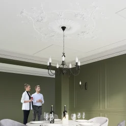 Lustre en acier 5 lampes 60x60x80cm Sollux