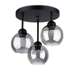 Lustre en acier 3 lampes 35x35x35cm Sollux