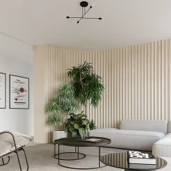 Lustre en acier 4 lampes 60x43x27cm Sollux