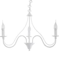Lustre en acier 3 lampes 60x60x80cm Sollux