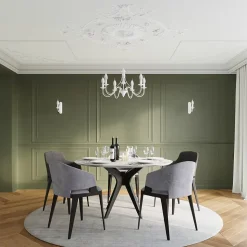 Lustre en acier 3 lampes 60x60x80cm Sollux