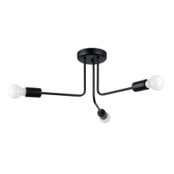 Lustre en acier 3 lampes 48x48x24.5cm Sollux