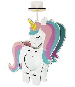 Lustre et lampe suspendue enfant Licorne