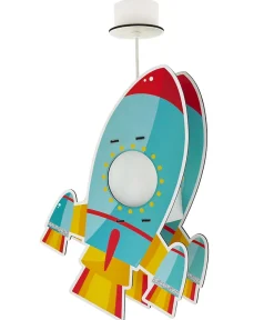 Lustre et lampe suspendue enfant Fusée Rocket