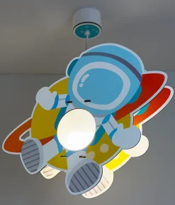 Lustre et lampe suspendue enfant Astronaute