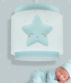 Lustre et lampe suspension enfant Baby Dreams Etoile bleu