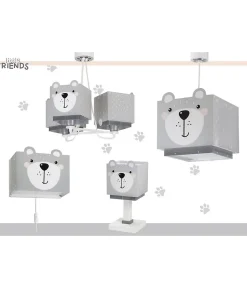 Lustre et lampe suspension enfant Little Teddy Petit Ours