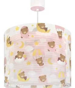Lustre et lampe suspension pour enfants Baby Teddy Rose Ours