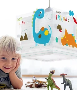 Lustre et lampe suspension enfant Dinos Dinosaures