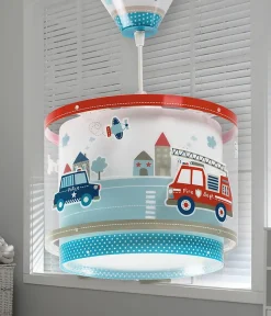 Lustre et lampe suspension enfant Police et Pompiers