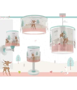 Lustre et lampe suspension enfant Loving Deer Cerf
