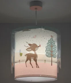 Lustre et lampe suspension enfant Loving Deer Cerf