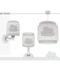 Lustre et lampe suspension enfant Baby Dreams Nuage gris