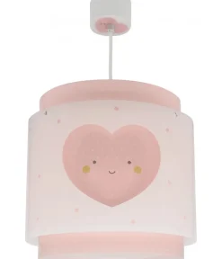 Lustre et lampe suspension enfant Baby Dreams Coeur rose