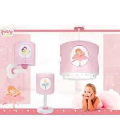 Lustre et lampe suspension pour enfants Princess Dance Ballerines