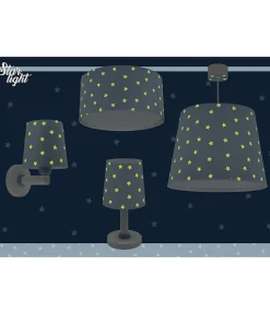 Lustre et lampe suspension Star Light Lumière Étoilée bleu