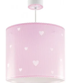 Lustre et lampe suspension enfant Sweet Dreams coeurs rose