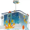 Lustre et lampe suspension enfant Rocket Fusée